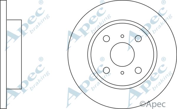 APEC BRAKING Bremžu diski DSK118